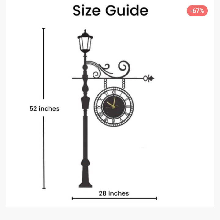 Wooden laser cut european style clock Black MDF,52 by 28,elegant wall decor wooden wall clock